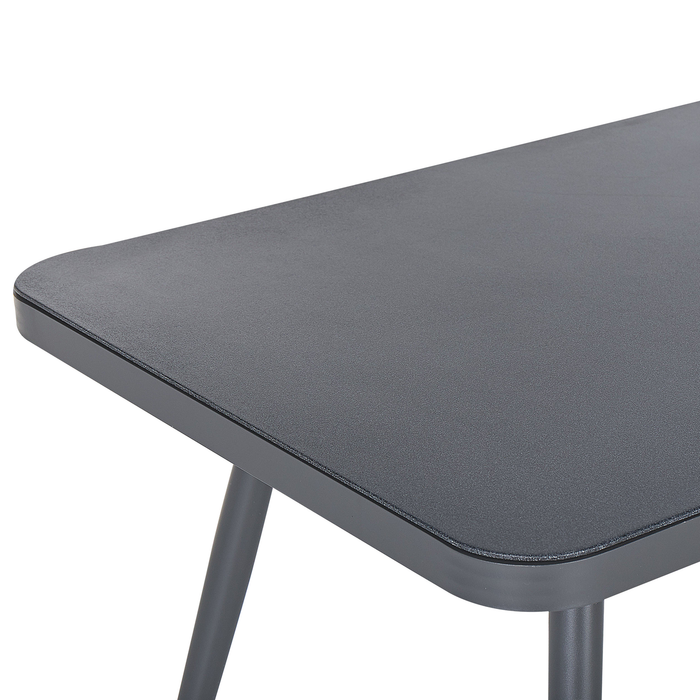 Beliani - LIPARI - Tuintafel - Grijs - 80 x 140 cm - Aluminium