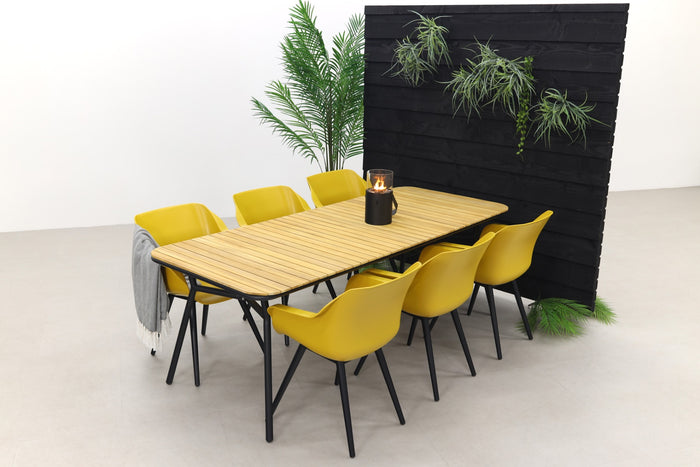 Hartman Sophie Studio Curry Yellow|Bella 220x95 cm. - 7-delige tuinset