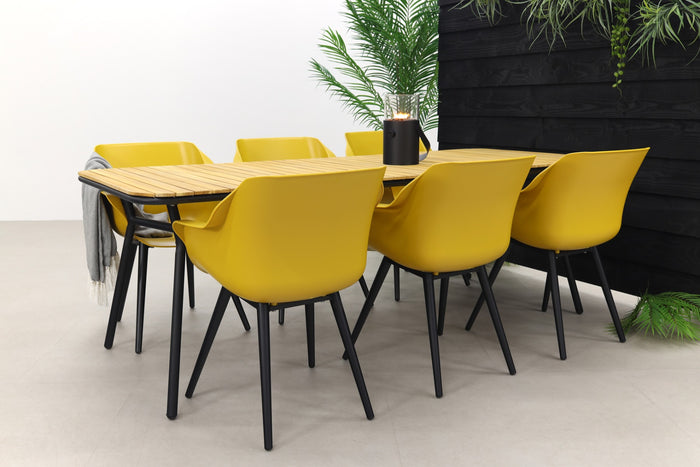 Hartman Sophie Studio Curry Yellow|Bella 220x95 cm. - 7-delige tuinset