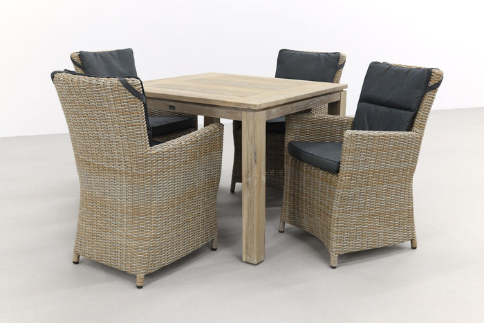 VDG Mante Paloma Dessert|Rome grey 100 cm. - tuinset 5-delig