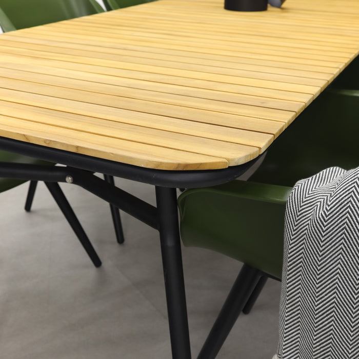 Hartman Sophie Studio Moss Green|Bella 220x95 cm. - 7-delige tuinset