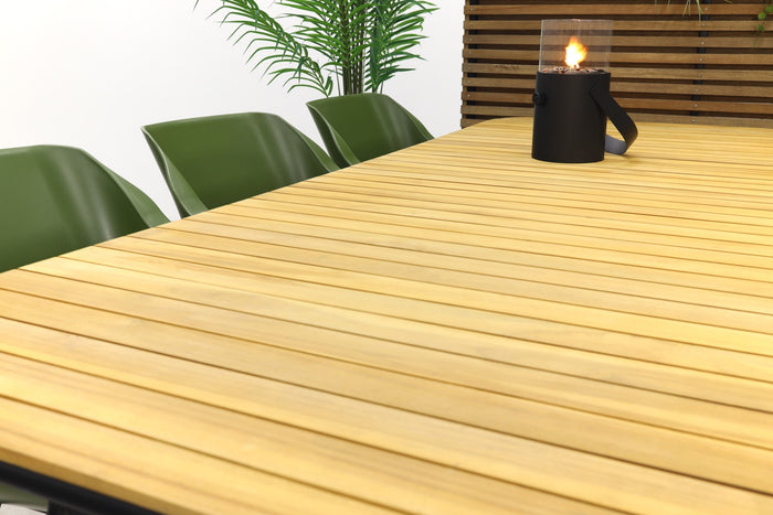 Hartman Sophie Studio Moss Green|Bella 220x95 cm. - 7-delige tuinset