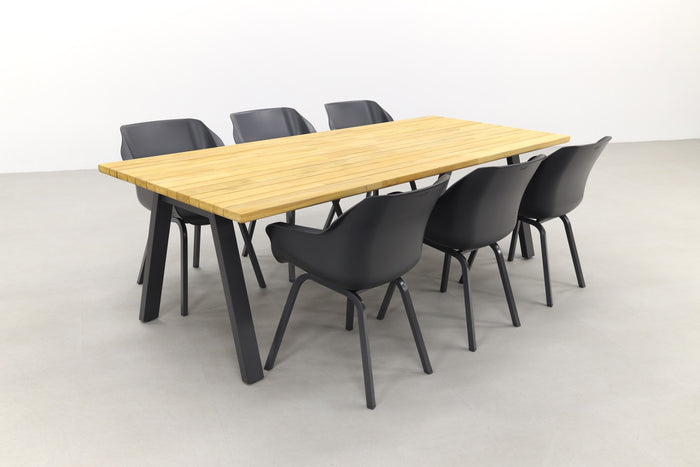 Hartman Sophie element xerix|Ambassador 240x100 cm. tuinset - 7 delig