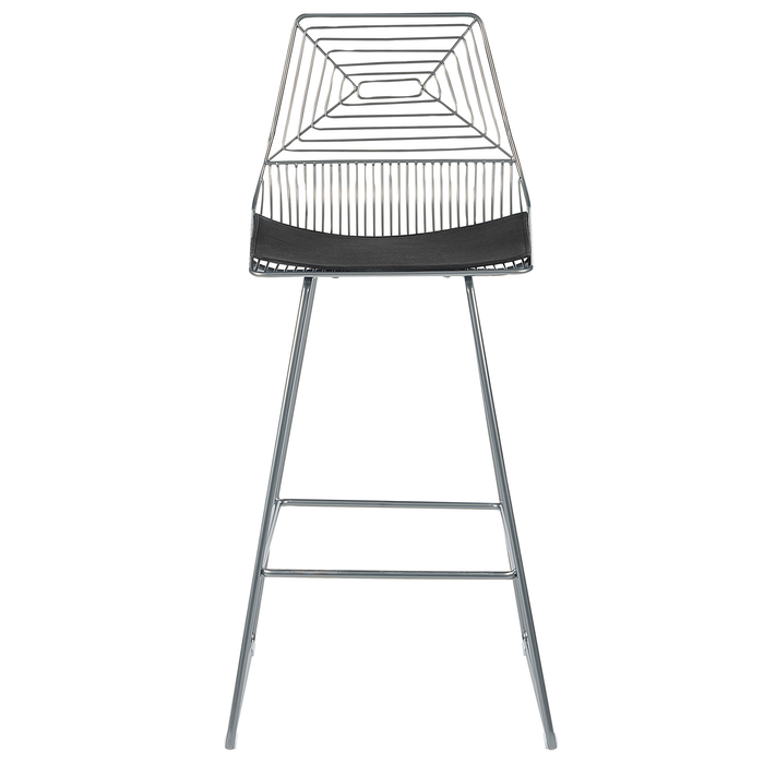 Beliani - BISBEE - Barkruk set van 2 - Zilver - Metaal