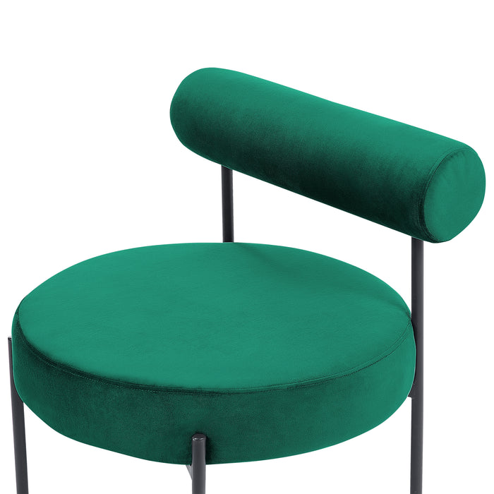Beliani - ALPHA - Fauteuil - Smaragdgroen - Fluweel