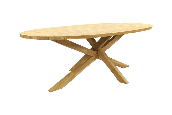 Taste Prado Ellips ovale tuintafel - 240x115 cm. teakhout