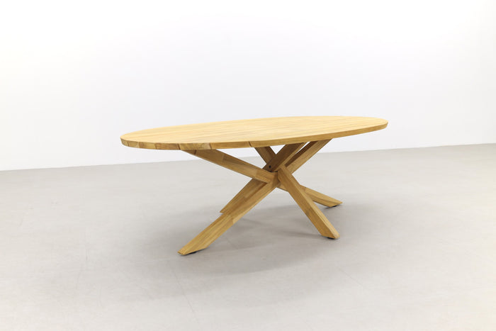 Taste Prado Ellips ovale tuintafel - 240x115 cm. teakhout