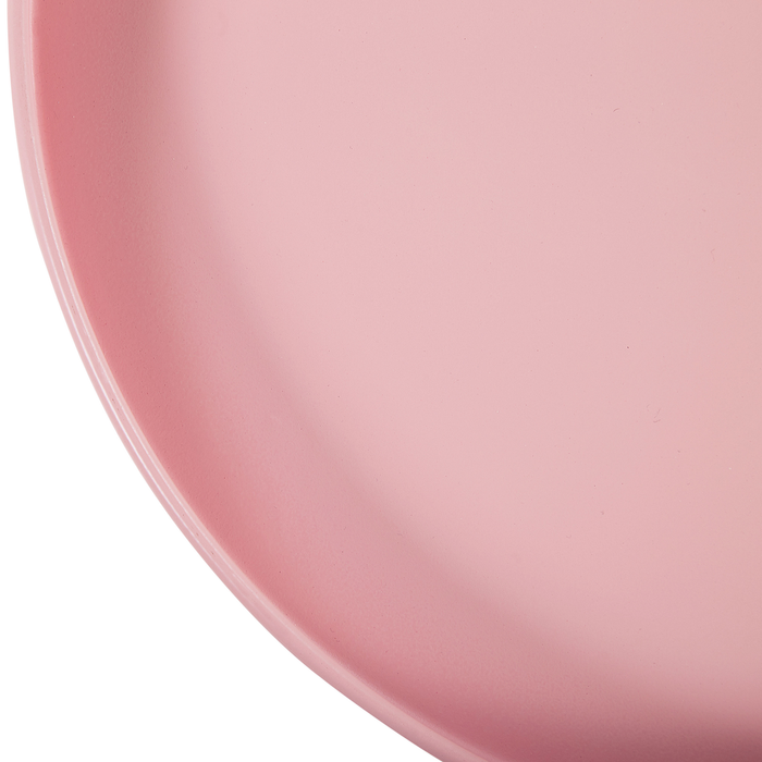 Beliani - CAVINIA - Tuintafel - Roze - 40 x 40 cm - Metaal