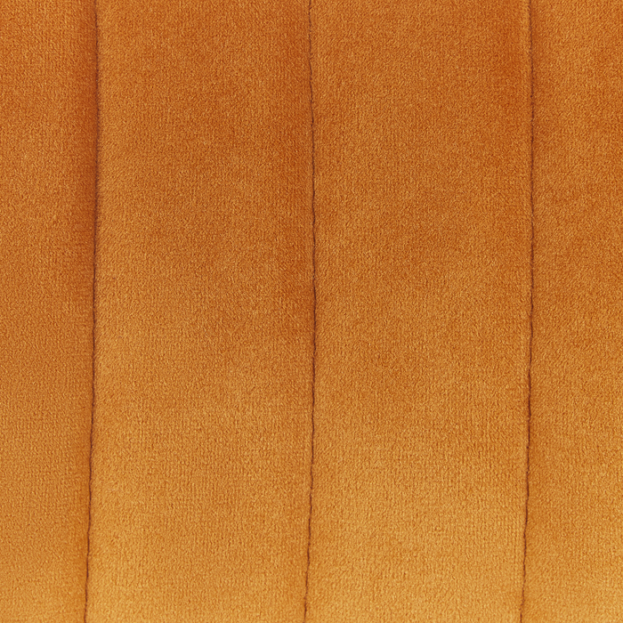 Beliani - SANILAC - Eetkamerstoel set van 2 - Oranje - Fluweel