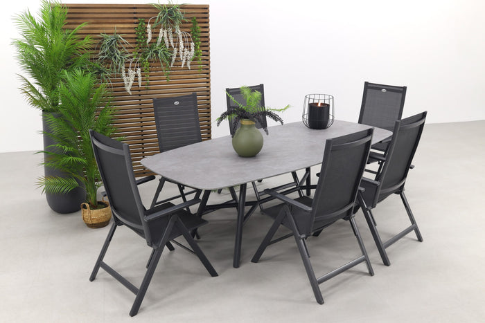 Hartman Napoli|Benevento 240x110 cm. - Deens ovale tuinset