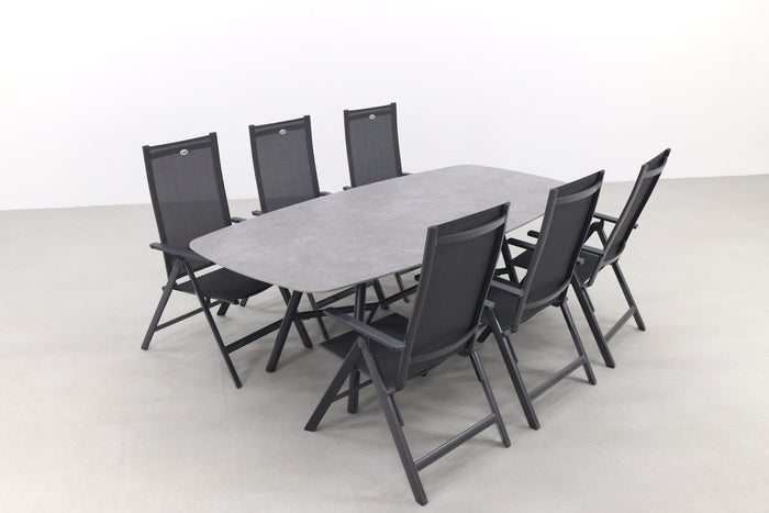 Hartman Napoli|Benevento 240x110 cm. - Deens ovale tuinset