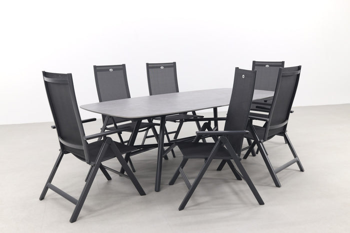 Hartman Napoli|Benevento 240x110 cm. - Deens ovale tuinset