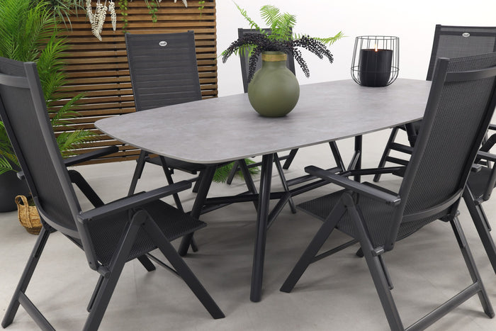 Hartman Napoli|Benevento 240x110 cm. - Deens ovale tuinset