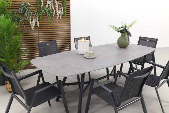 Hartman Napoli|Benevento 240x110 cm. - stapelbare tuinset