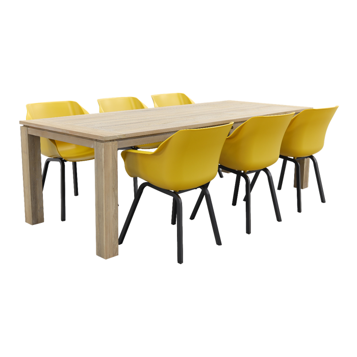 Hartman Sophie Element Geel|Rome grey 240 cm. tuinset - 7-delig