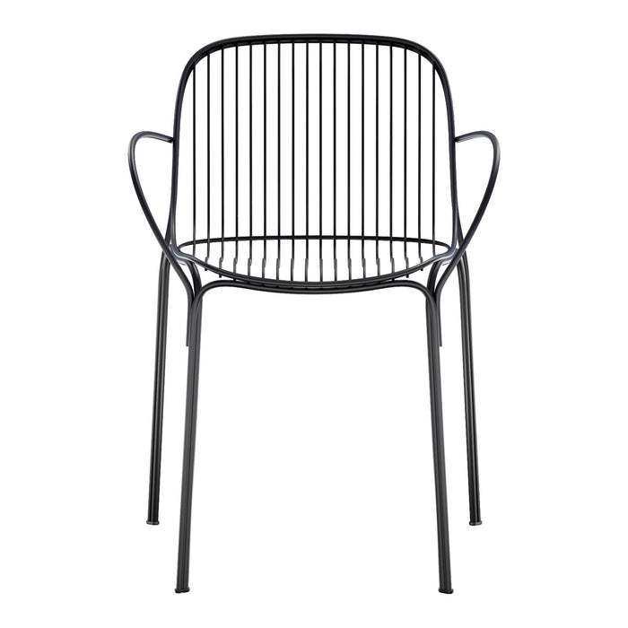 Kartell Hiray Tuinstoel met Armleuning - Zwart