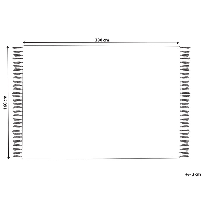 Beliani-KONURTAY-Laagpolig vloerkleed-Lichtbeige-160 x 230 cm-Jute