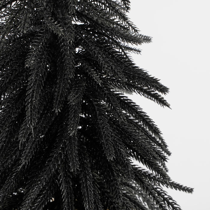 House of Seasons Kunstkerstboom in Jute - H60 x Ø32 cm - Zwart