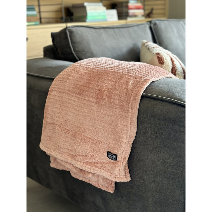 In The Mood Collection Joanne Fleece Deken - L180 x B130 cm - Perzik