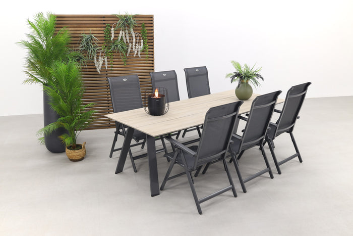 Hartman Milaan verstelbaar|Nevada 240x100 cm. tuinset