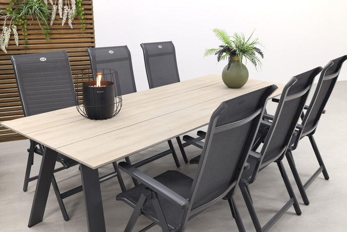 Hartman Milaan verstelbaar|Nevada 240x100 cm. tuinset