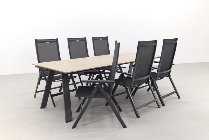 Hartman Napoli verstelbaar|Nevada 240x100 cm. tuinset