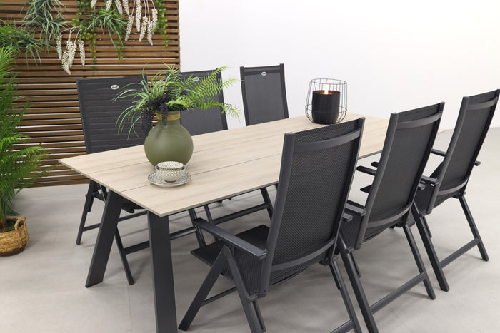 Hartman Napoli verstelbaar|Nevada 240x100 cm. tuinset