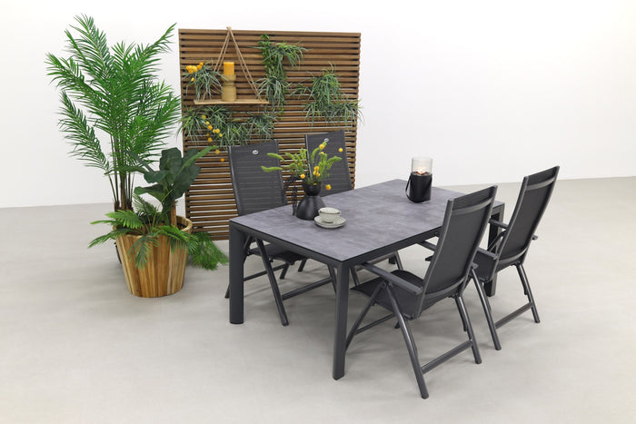 Hartman Roma|Baltimor 180 cm. verstelbare tuinset - 5-delig