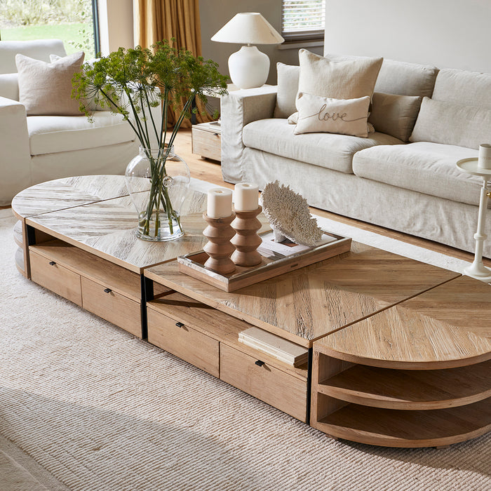 Riviera Maison Kandelaar Bruin - Totem - Mangohout (ØxH) 12.5x23