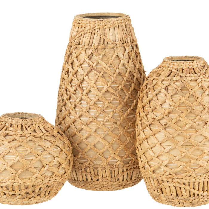 J-Line Kaarshouder - glas - transparant - 21 cm