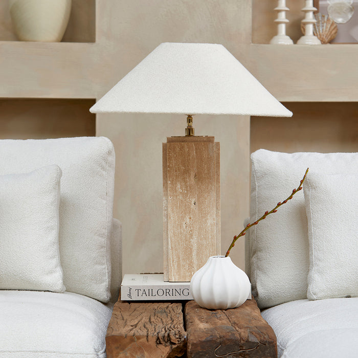 Riviera Maison Tafellamp Naturel - Novalie - Natuursteen