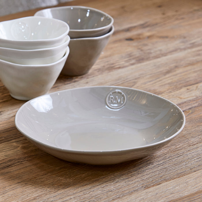 Riviera Maison pastabord Beige - Portofino - Aardewerk (ØxH) 23x5