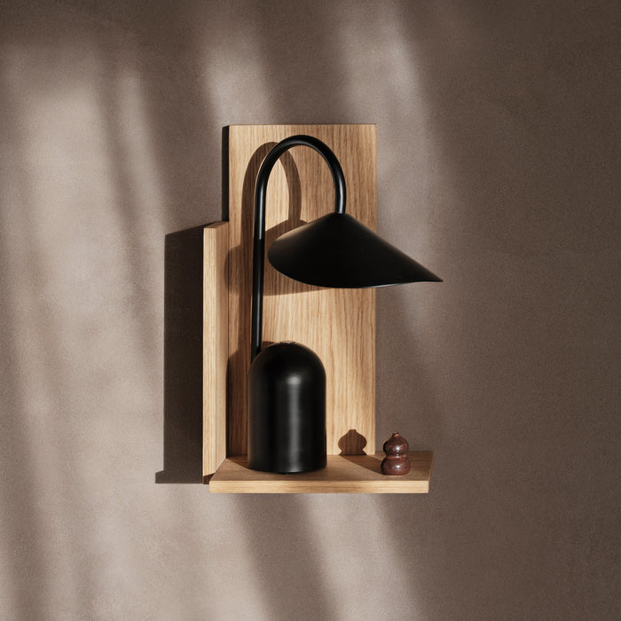 Ferm Living Arum Oplaadbare Tafellamp - Zwart