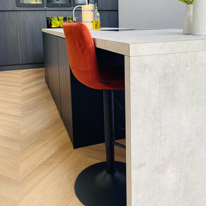 Bronx71 Velvet barkruk Frenkie koper 60-76 cm