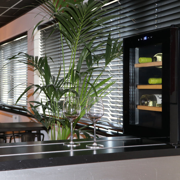 Vinata Adamello wijnkoelkast - vol glazen deur - 12 flessen