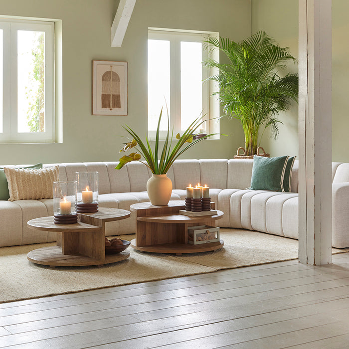 Riviera Maison Kandelaar Bruin - Bangli - Mangohout, Ijzer