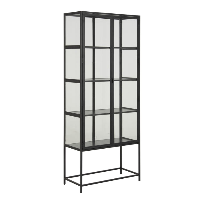 by fonQ Jaxon Vitrinekast 185,6 x 77 cm - Zwart