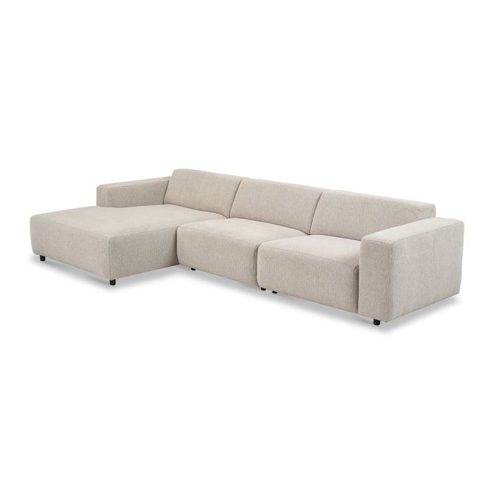 by fonQ Nova Hoekbank met Chaise Longue Links - Naturel Melange