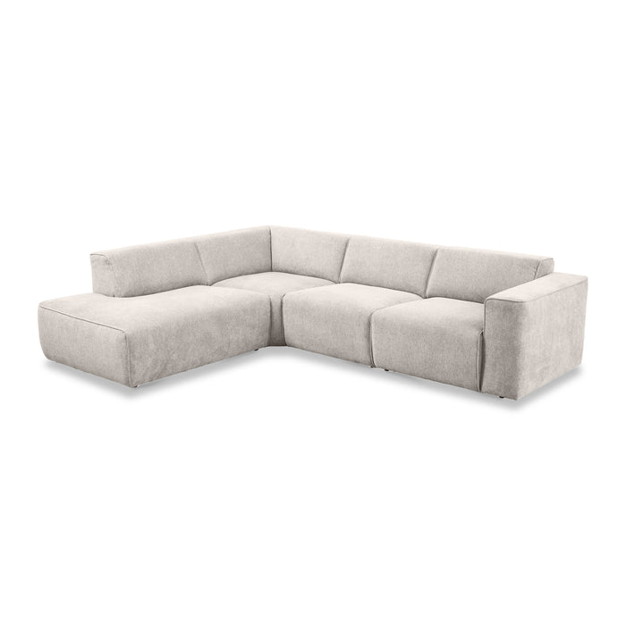 by fonQ Stretch Hoekbank Links - Naturel