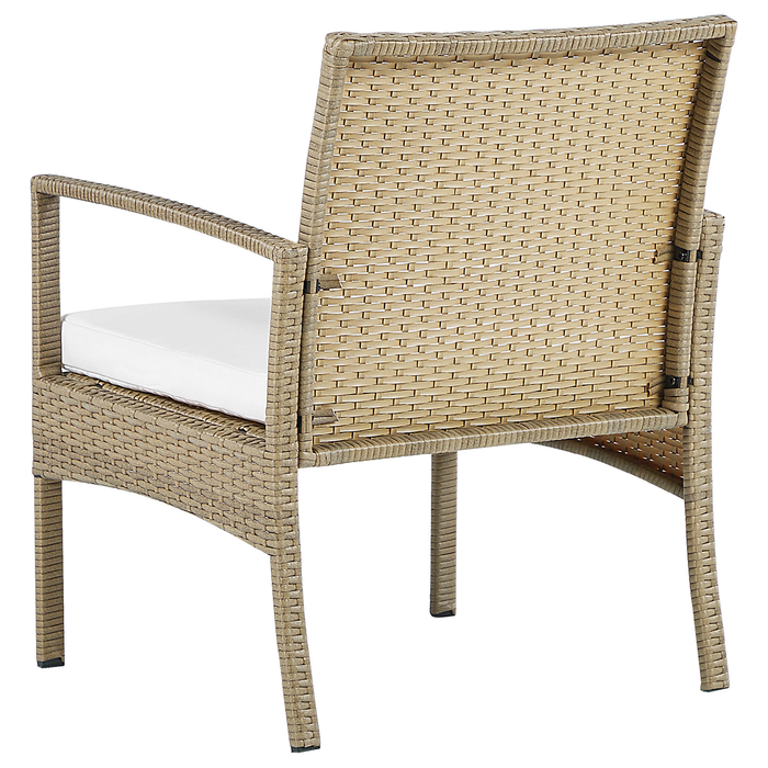 Beliani - MARSALA - Loungeset voor 4 - Natuurlijk - PE rotan