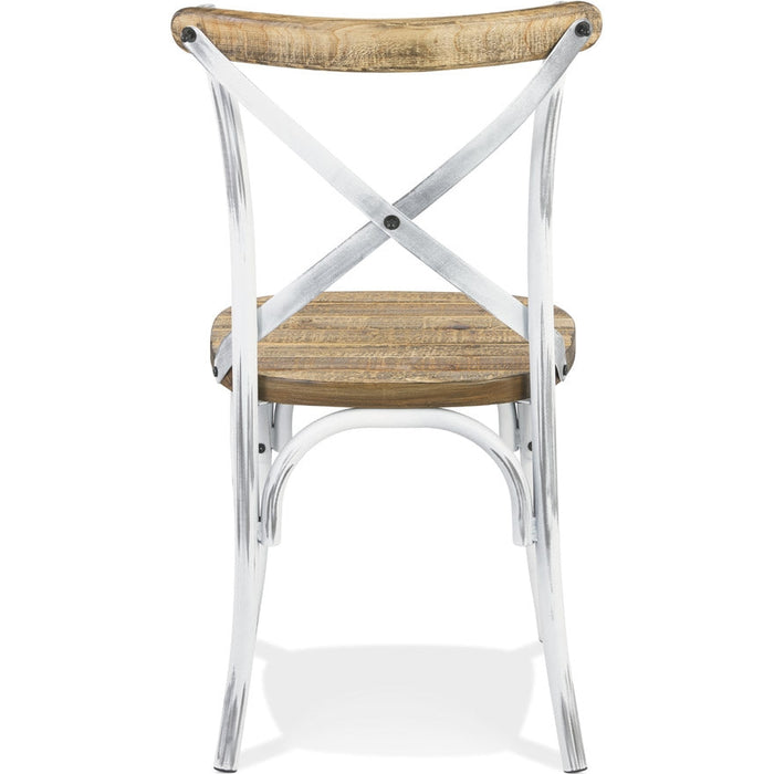 Alterego Ranch - Houten Keukenstoel - Oude Walnoot - 50x47x89cm