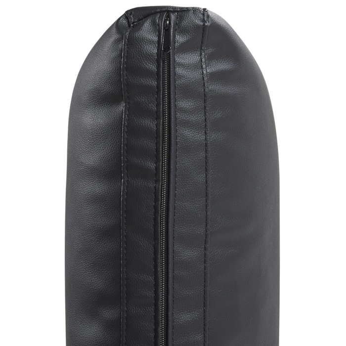 Beliani - SOVIK - Driezitsbank - Zwart - Kunstleer