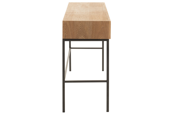 J-Line console 3 Laden - hout|metaal - naturel