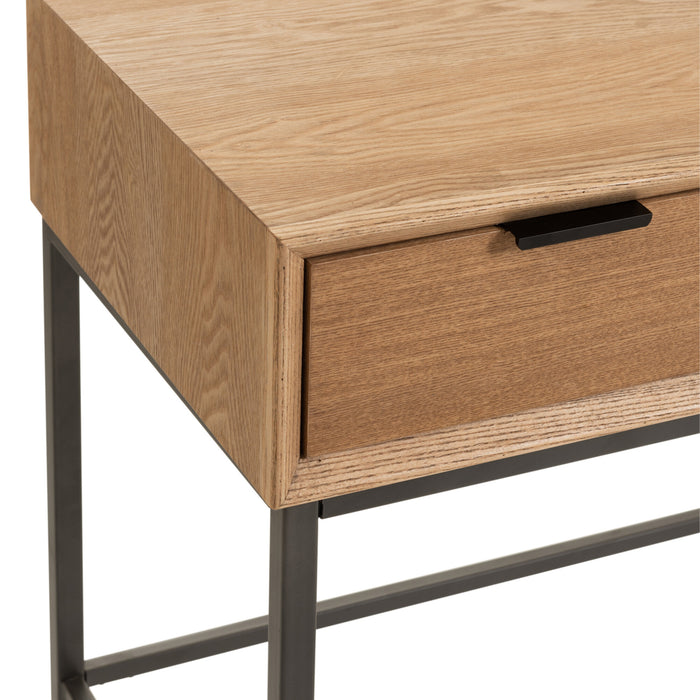J-Line console 3 Laden - hout|metaal - naturel