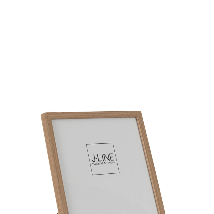 J-Line fotolijst Basic - hout - naturel - medium - 2 stuks