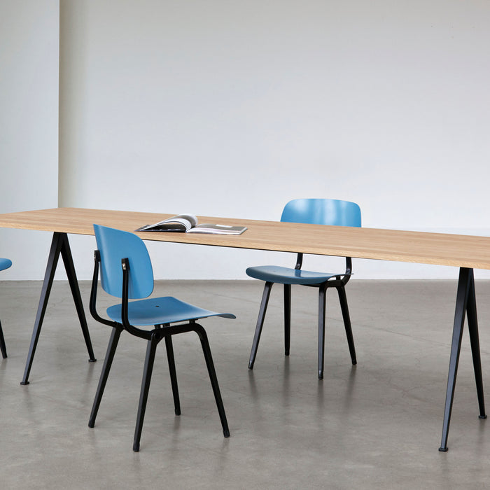 HAY Revolt Eetkamerstoel - Black - Azure Blue