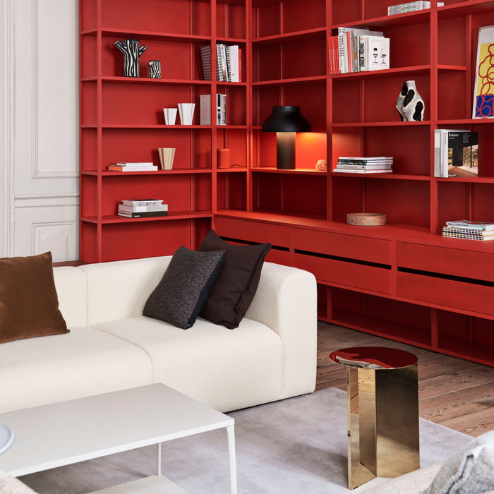 HAY Slit Table Round Bijzettafel Ø 35 cm - Brass