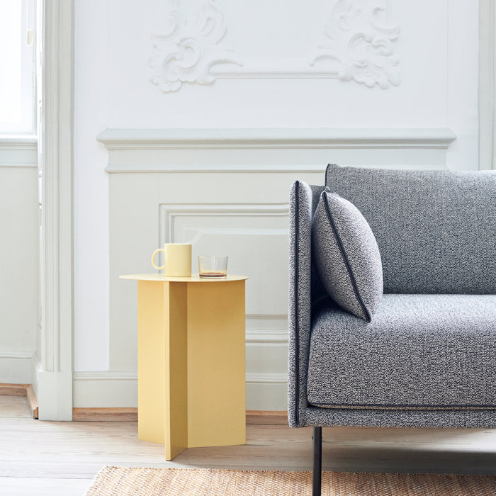 HAY Slit Table Round Bijzettafel Ø 35 cm - Pastel Geel