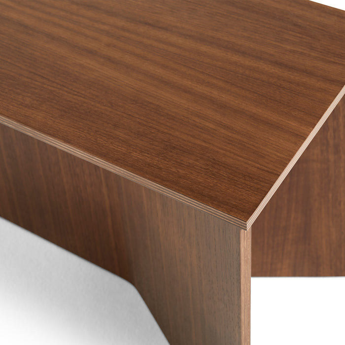 HAY Slit Table Wood Oblong Bijzettafel - Walnut