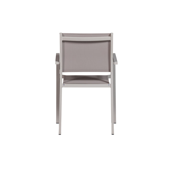 WOOOD Fowl Tuinstoel - Aluminium|Textileen - Zand - Set van 2